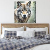 Lone Wolf Motivatie Inspirerend kunst Canvas Afdruk (Insitu (Slaapkamer))