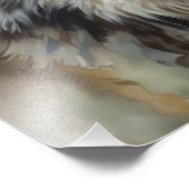 Lone Wolf Motivatie Inspirerend kunst Foto Afdruk (Hoek)