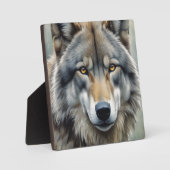 Lone Wolf Motivatie Inspirerend kunst Fotoplaat (Voorkant)