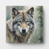 Lone Wolf Motivatie Inspirerend kunst Fotoplaat (Voorkant)