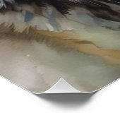 Lone Wolf Motivatie Inspirerend kunst Perfect Poster (Hoek)