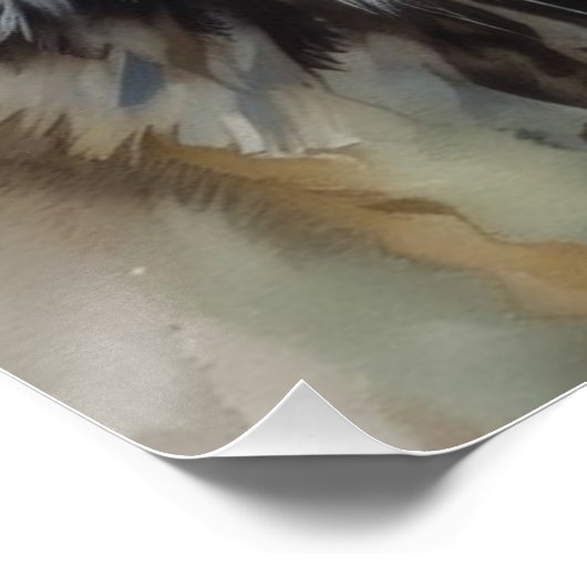 Lone Wolf Motivatie Inspirerend kunst Perfect Poster (Hoek)