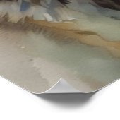 Lone Wolf Motivatie Inspirerend kunst Poster (Hoek)