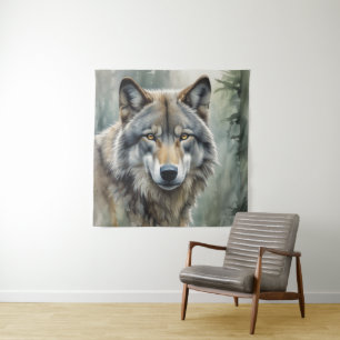 Lone Wolf Motivatie Inspirerend kunst Wandkleed