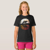 Lone Wolf onder de volle maan T-shirt (Voorkant volledig)