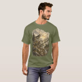 Lone Wolf op een bergkam T-shirt (Voorkant volledig)