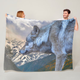 LONE WOLF OVERLORD VAN VRIJHEID FLEECE DEKEN