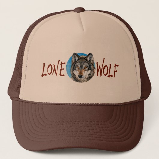 Lone Wolf Painting Trucker Pet (Voorkant)