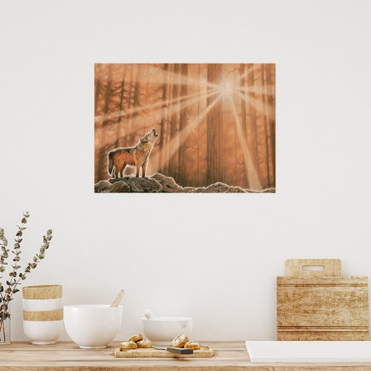 Lone Wolf Poster (Keuken)