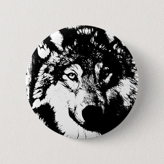 Lone Wolf Ronde Button 5,7 Cm (Voorkant)