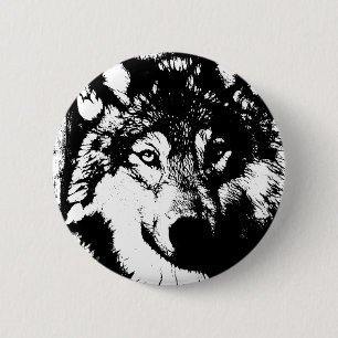 Lone Wolf Ronde Button 5,7 Cm