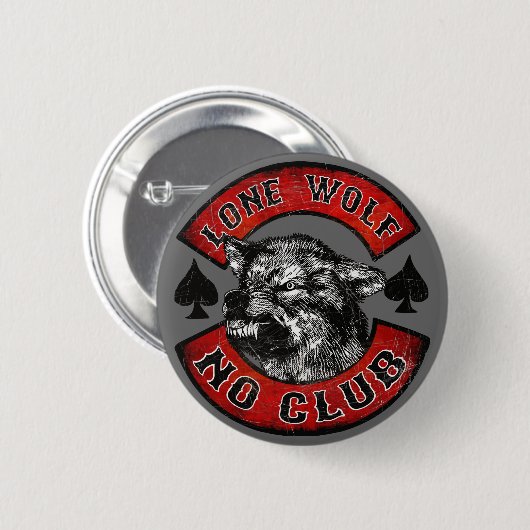 Lone Wolf Ronde Button 5,7 Cm (Voorkant /achterkant)