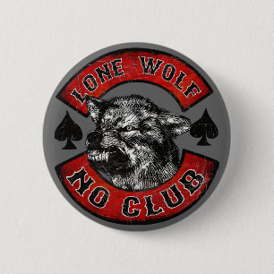 Lone Wolf Ronde Button 5,7 Cm
