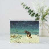 Lone Wolf Samotny Wilk Briefkaart (Staand voorkant)