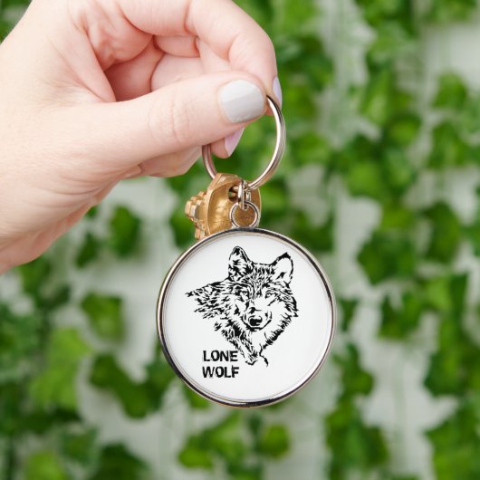 Lone Wolf Sketch Sleutelhanger (Hand)