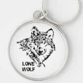 Lone Wolf Sketch Sleutelhanger (Voorkant)
