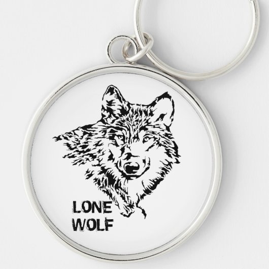 Lone Wolf Sketch Sleutelhanger (Voorkant)