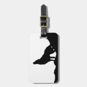 Lone Wolf staat op een heuvel Bagagelabel (Voorkant verticaal)