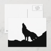 Lone Wolf staat op een heuvel Briefkaart (Voorkant / Achterkant)