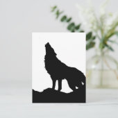 Lone Wolf staat op een heuvel Briefkaart (Staand voorkant)