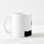 Lone Wolf staat op een heuvel Koffiemok (Links)