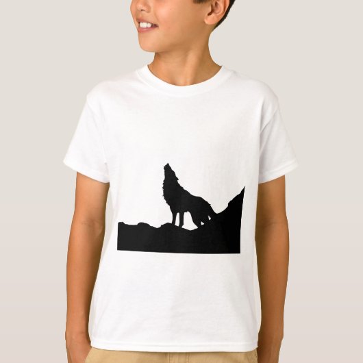 Lone Wolf staat op een heuvel T-shirt (Voorkant)