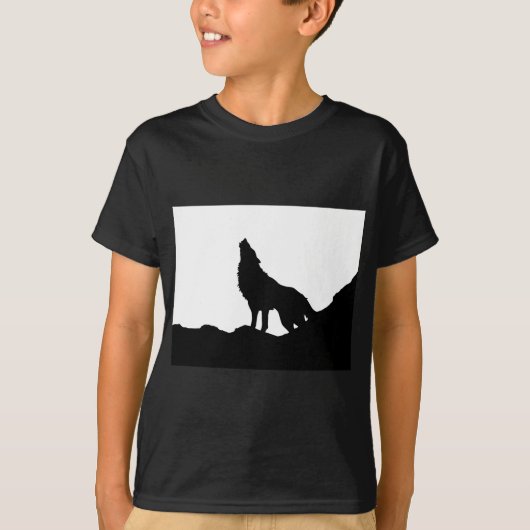 Lone Wolf staat op een heuvel T-shirt (Voorkant)