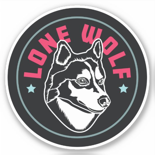 Lone Wolf Sticker (Voorkant)