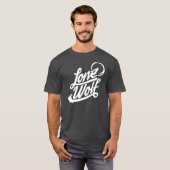 Lone Wolf Typographic T-shirt (Voorkant volledig)