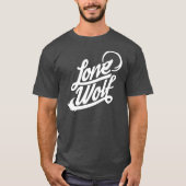 Lone Wolf Typographic T-shirt (Voorkant)