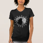 Lone Wolf volle maan mandala ze wolf modern T-shirt (Voorkant)