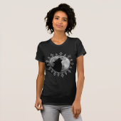 Lone Wolf volle maan mandala ze wolf modern T-shirt (Voorkant volledig)