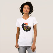 Lone Wolf voor uw boodschap, Silhouette Wolf Art T-shirt (Voorkant volledig)