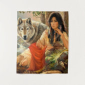 Lone wolf wandkleed (Voorkant)