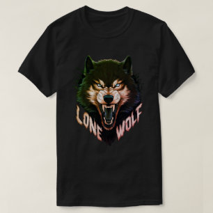Lone Wolf Wild Wolf Head T-shirt