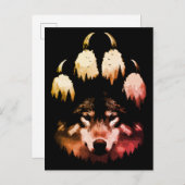 Lone Wolf. wilde ziel Briefkaart (Voorkant / Achterkant)