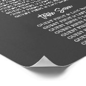 Lone zanddollar, houtskool, weddenschapskaartje poster (Hoek)