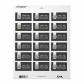 Lone zanddollar - Koolsteengrijs - Beach Etiket (Full Sheet)