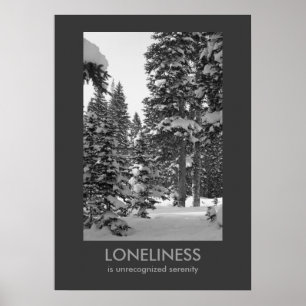 Loneliness Demotivationaal Poster