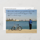 Loneliness Quote Briefkaart/Miami Bayfront Park Briefkaart (Voorkant / Achterkant)