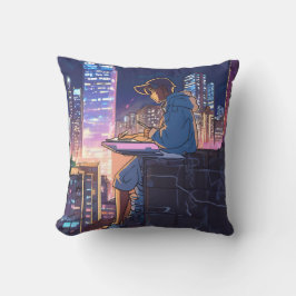 Lonely Anime Girl Kussen