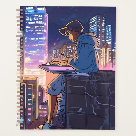 Lonely Anime Girl Planner (Voorkant)