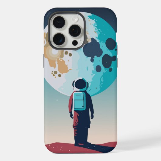 Lonely Astronaut iPhone Hoesje (Achterkant)