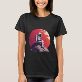 Lonely Astronaut op de maan T-shirt