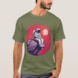 Lonely Astronaut op de maan T-shirt