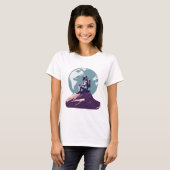 Lonely Astronaut op de maan T-shirt (Voorkant volledig)