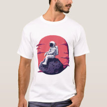 Lonely Astronaut op de maan T-shirt