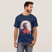 Lonely Astronaut op de maan T-shirt (Voorkant volledig)