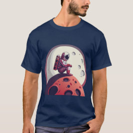 Lonely Astronaut op de maan T-shirt