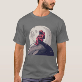 Lonely Astronaut op de maan T-shirt